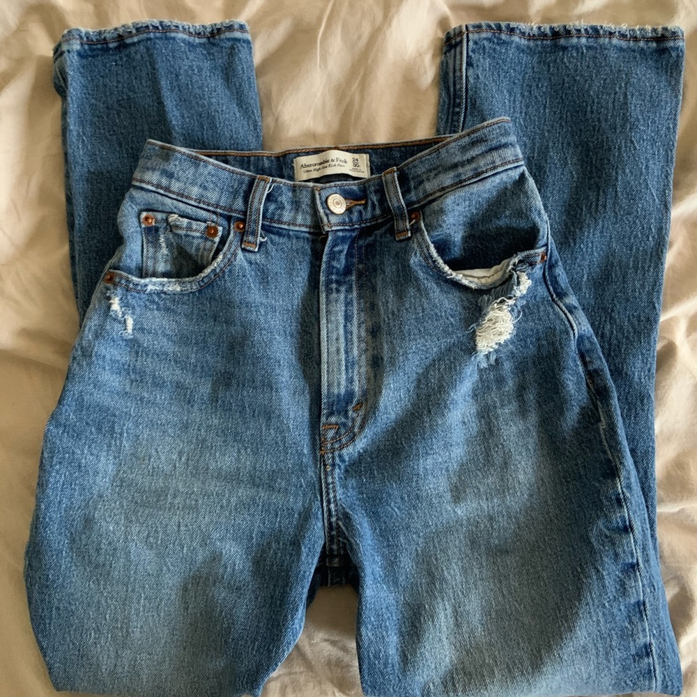 Abercrombie & Fitch Curve Love Ultra High Rise Kick Flare